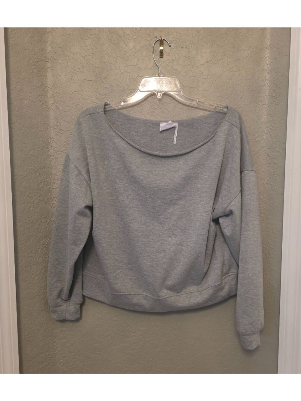 Out from Under Urban Outfitters Gray Off Shoulder Sweatshirt Long Sleeve Shirt S